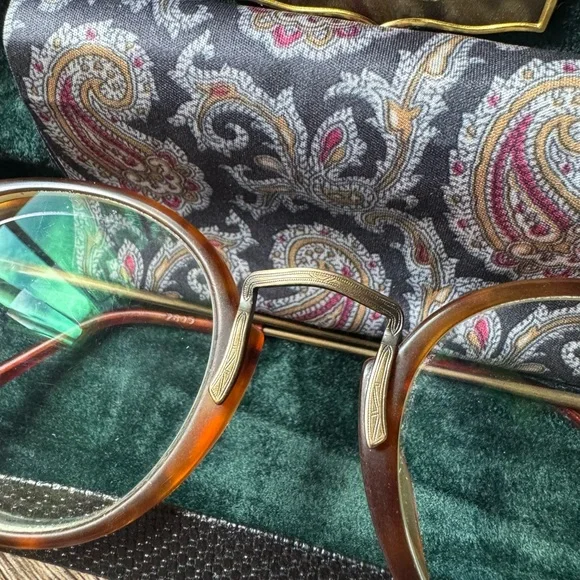 RARE MATSUDA ART DECO BRONZE & TORTOISE SHELL GLASSES - Picture 2 of 9